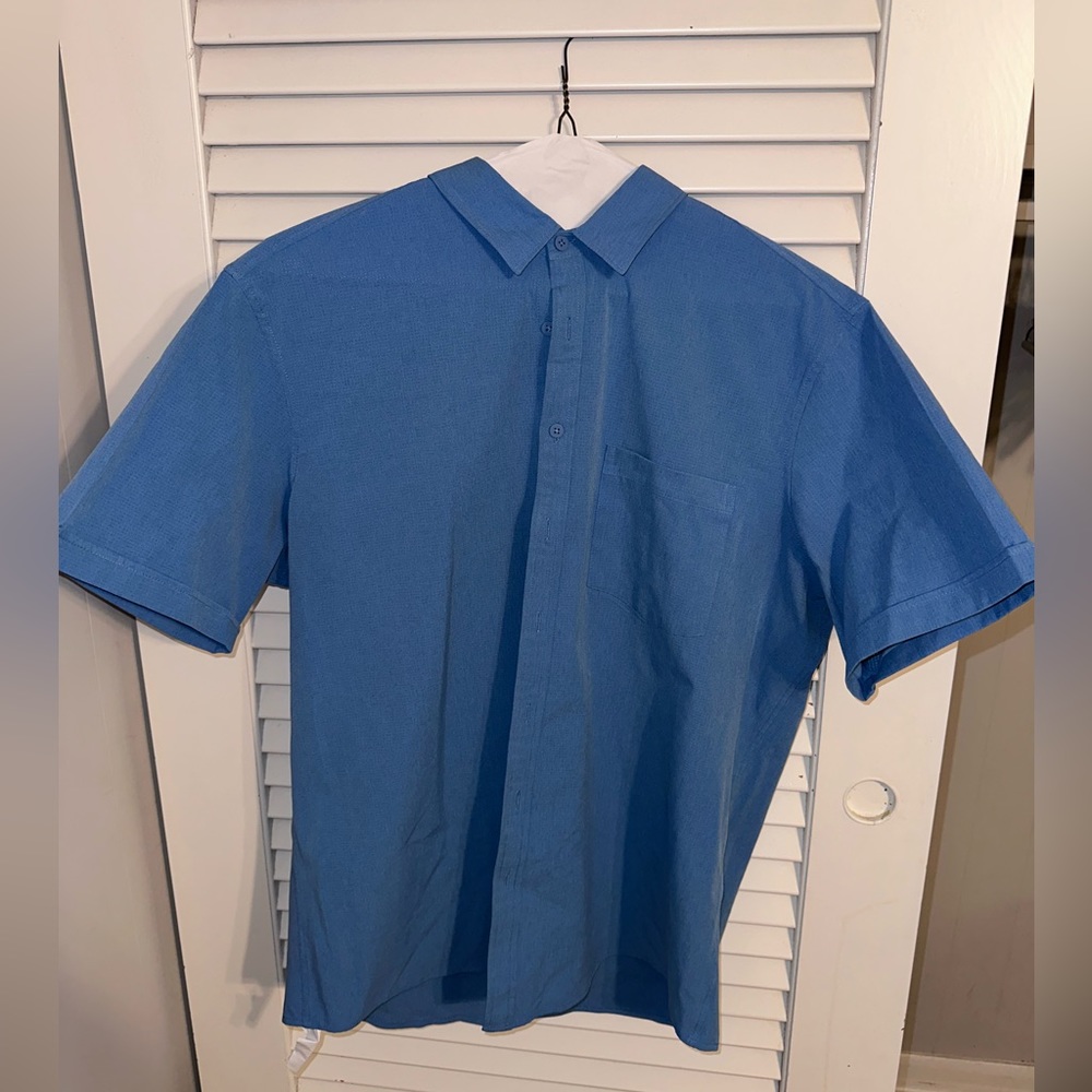 Mens blue dress shirt